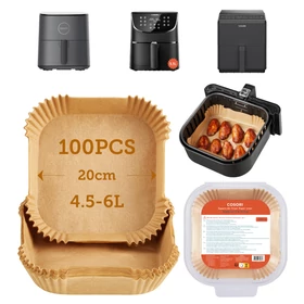 Imagine 2/2 - Farfurii de hărtie Cosori pentru air fryer 100 buc
