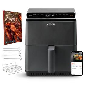 Imagine 1/6 - Friteuză cu aer cald Cosori Dual Blaze (Gri închis) CAF-P583S-KEUR