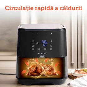 Imagine 7/12 - Friteuză cu aer cald și Aparat de deshidratare Cosori Steel  CP258-AF-DEU