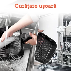Imagine 9/12 - Friteuză cu aer cald și Aparat de deshidratare Cosori Steel  CP258-AF-DEU