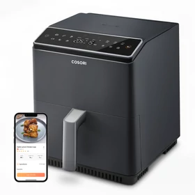 Imagine 2/7 - Friteuză cu aer cald Cosori Dual Blaze (Gri închis) CAF-P681S-KEUR