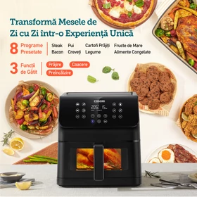 Imagine 9/12 - Friteuză cu Aer Cald Cosori Premium II Plus, 6,2 litri