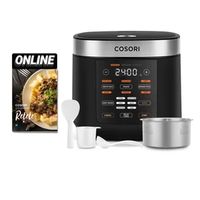 Imagine 1/8 - Cosori Slow Cooker Fierbător de orez multifuncțional (Negru) 
