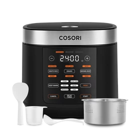 Imagine 2/8 - Cosori Slow Cooker Fierbător de orez multifuncțional (Negru) 