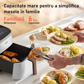 Imagine 6/6 - Friteuză cu aer cald Cosori TurboBlaze Chef Edition, (alb)