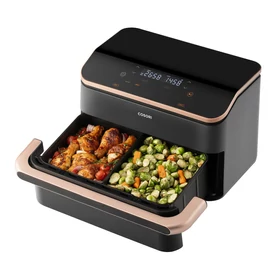 Imagine 3/12 - Friteuză cu Aer Cald Cosori Dual Blaze TwinFry, 10 litri