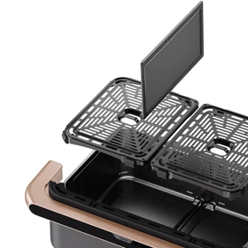 Imagine 7/10 - Friteuză cu Aer Cald Cosori Dual Blaze TwinFry, 10 litri