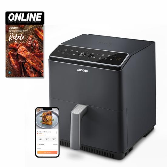 Friteuză cu aer cald Cosori Dual Blaze (Gri închis) CAF-P681S-KEUR