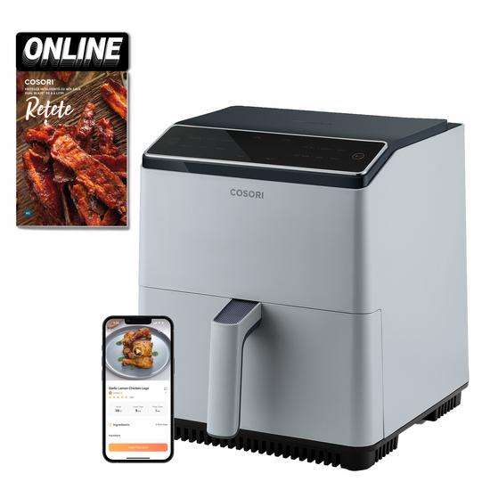 Friteuză cu aer cald Cosori Dual Blaze (Gri deschis) CAF-P583S-AEUR