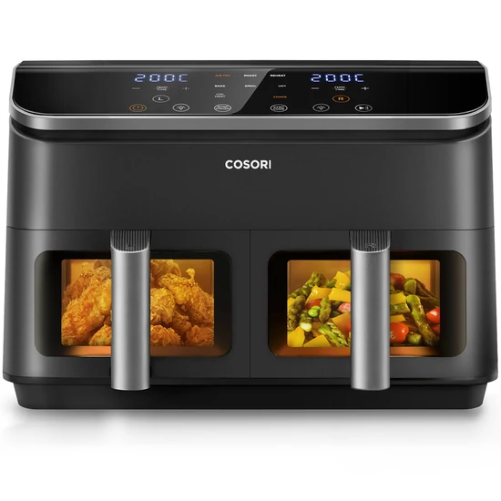 Friteuză cu aer cald Cosori Dual Basket, 8,5 litri