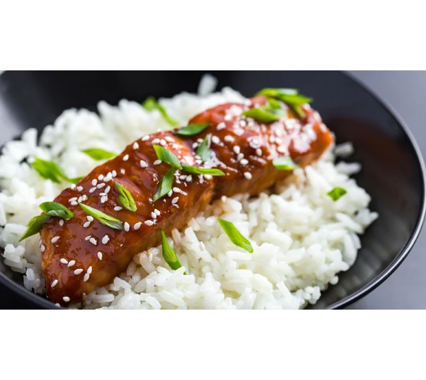 Somon cu sos Teriyaki