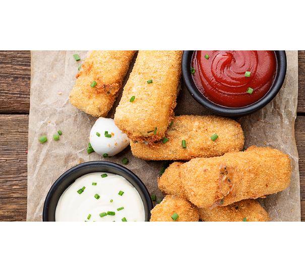 Gustări de mozzarella prăjite