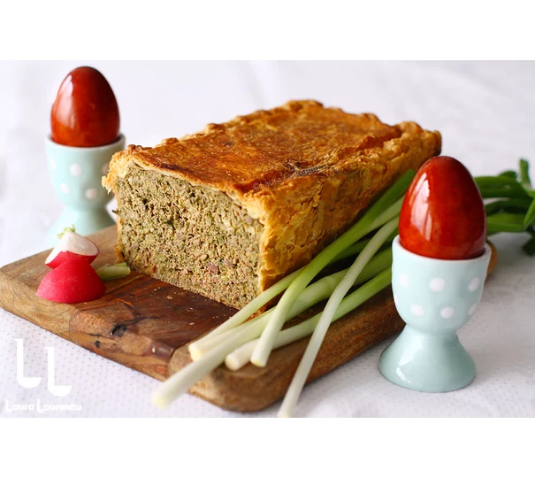 Drob de curcan în crustă de aluat foietaj