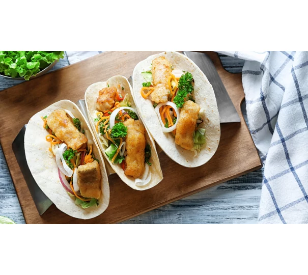 Taco de pește cu făină de porumb