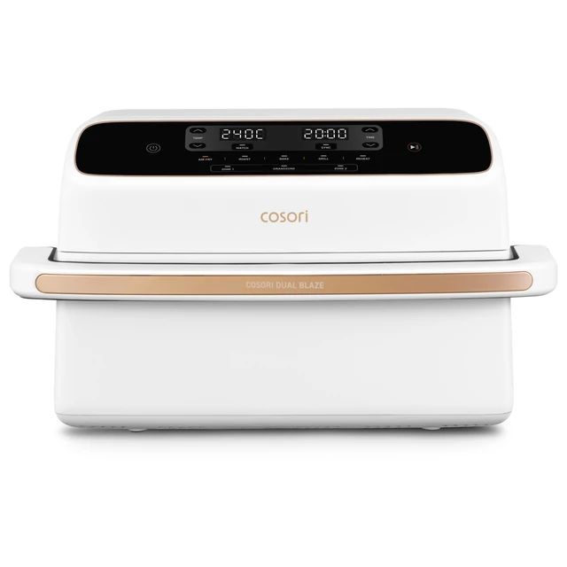Friteuză cu aer cald COSORI Dual Blaze TwinFry™ Compact 8,6 litri (alb)